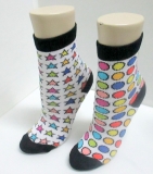fancy colorful good bulk cotton ankle sock