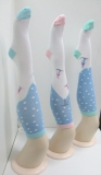 fashion custom winter socks in shining lurex