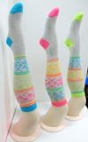 colorful fancy knee high socks