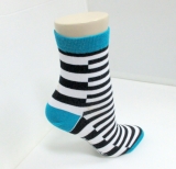 OEM custom striped ankle sock