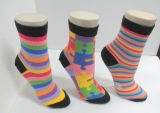 rainbow vivid color ankle sock