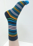 multi stripe custom mens dress socks