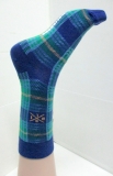colored grid oem mens dress socks