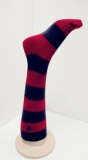 striped men knee high sock