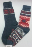 classic fairisle men fuzzy socks
