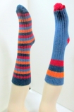 warm men fuzzy socks in rib design