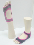bamboo anti slip open toe / open toe ankle sock