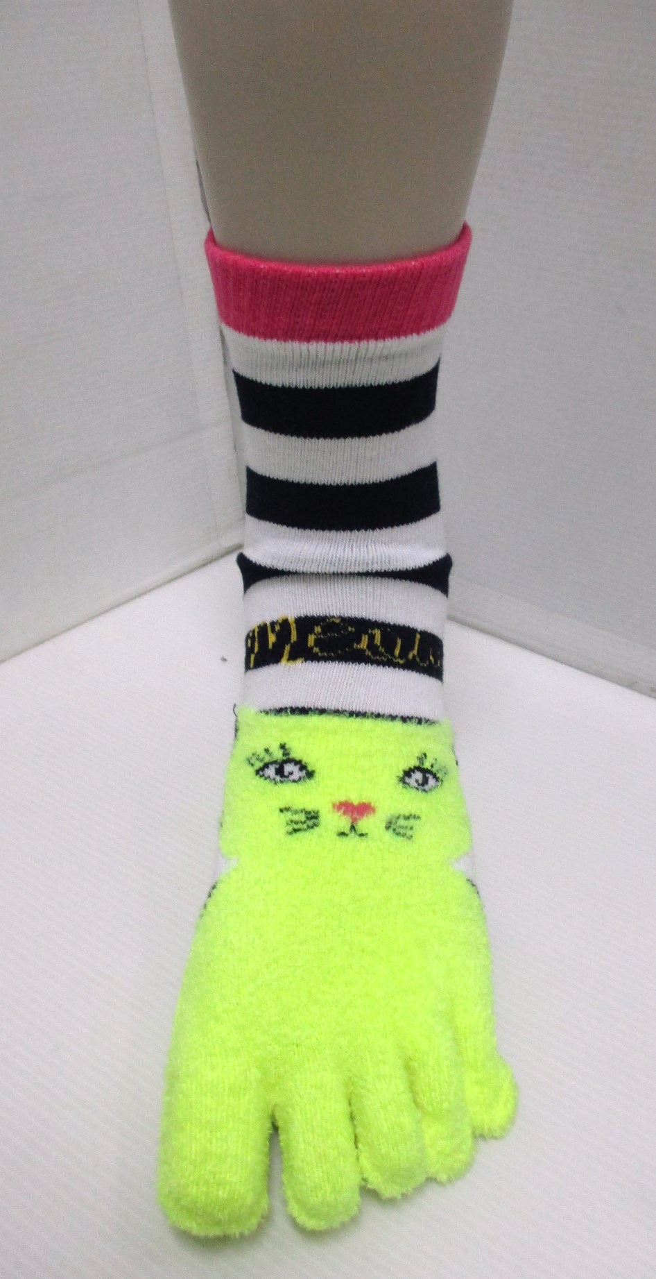 Kitty funny toe socks